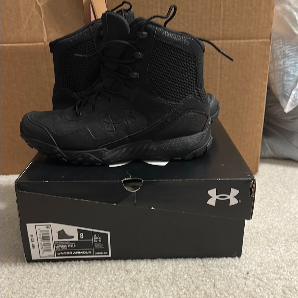 Under Armour Black High-Top Boots